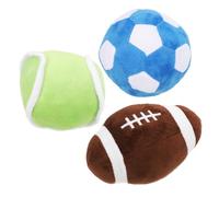VILLFUL Interactive Plush Dog Cat Toy Soft Tennis Ball for Puppy Teething Multiuse Dog Cat Training Toy Fun Safe