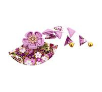 VILLFUL Japanese Style Floral Hair Clip with Tassel Elegant Women Headdress for Kimono and Yukata Handmade Flower Accessory for Special Occasions