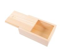 VILLFUL Jewelry Holder Sliding Lid Box Compact Vintage Trinket Organizer for Dresser Jewelry Storage Container Small Box for Gifts and Daily Use