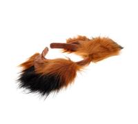 VILLFUL Kawaii Plush Fox Ears Headband Japanese Style Elastic Animal Ears for Halloween Cosplay Parties Cute Stretchy Hair Hoop for Themed Events and Dress-up