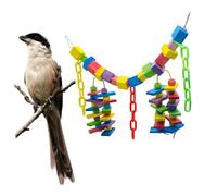 VILLFUL Large Colored Parrot Chew and Climb for Birds Safe Natural for Physical Mental Health for Large Birds