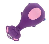 VILLFUL Latex Squeaky Dog Elephant Shape Interactive Chew for Puppies Medium Large Dogs Teeth Cleaning Boredom Relief Safe Supple Material