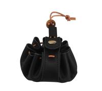 VILLFUL Leather Coin Purse Cow Leather Drawstring Wallet for Coins and Cards Compact Pouch for Travel Excellent Feel with Expert Craftsmanship for Keychains and Easy Portability