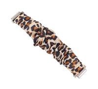 VILLFUL Leopard Print Scrunchie Watch Band Elastic Strap for Watch Active Women Lightweight Comfortable Wristband