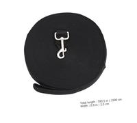VILLFUL Long Nylon Pet Training Leash Black Dog Cat Puppy Tracking Lead with Durable Clasp Ring for Walking and Obedience Training