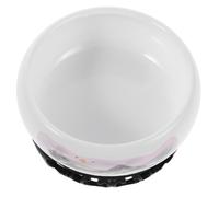 VILLFUL Lotus Planter Bowl with Space-saving Versatility and Easy Maintenance Ceramic Elegant round White Porcelain Pot for Aquatic Plants and Bonsai for Decorative Indoor Study Use