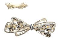 VILLFUL Luxury Rhinestone Spring Hair Clip for Women Alloy Decorative Barrette with Sparkling Bling Elegant Hair Styling Accessory for Parties Weddings and Daily Wear