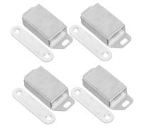 VILLFUL Magnetic Drawer Latch and Secure Closure Feature Cabinet Magnetic Closure 4pcs with Stainless Steel Material Versatile Application Wardrobe Magnet Door for Home and Office Use