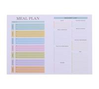 VILLFUL Magnetic Weekly Meal Planner for Fridge - Kitchen Fridge Menu Planning Notepad with Tearable Grocery List - Refrigerator Shopping Lists for Meals Scheduling Food Prep