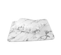 VILLFUL Manicure Hand Pillow and Nail Table Mat PU Leather Nail Arm Rest Cushion for Salon and Home Use Stylish White Sponge Hand Cushion Protecting Work Surface for Art Enthusiasts