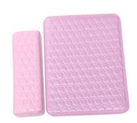 VILLFUL Manicure Hand Rest Cushion Heart Pattern Pu Leather Wrist Cushion Hand Mat for Nail Art for Manicure Sessions and Comfortable Arm Support