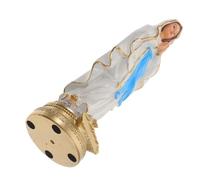 VILLFUL Mary Statue Resin Ornament Catholic Religious Sculpture Catholicism Decor for Home Office and Church Detailed Figure for Shelf Table Display Resin Craftsmanship