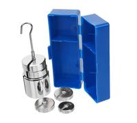 VILLFUL Metal Slotted Weights Steel Slotted Mass for Physics Lab Experiments with Hangers Precision Measurement High School Mechanics Demonstrations Portable for Students and Educators