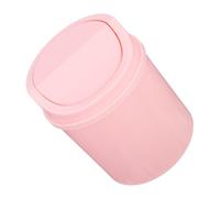 VILLFUL Mini Desktop Trash Can with Swing Lid Small Waste Bin for Bedroom Office Kitchen Counter Compact Trash Basket for Food Waste Management