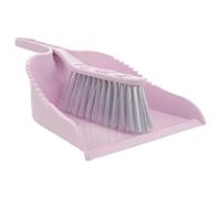 VILLFUL Mini Dustpan Broom Set in Purple Plastic for Desktop and Bookshelf Cleaning, Practical Household Supplies Tool