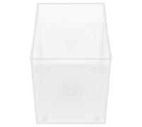 VILLFUL Mini Fish Tank Open Desktop Aquarium for Betta Goldfish Turtle, Square M Size Multi-function Fish Bowl Suitable for Home and Office