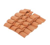 VILLFUL Miniature Brick Model for Sand Table and Room Decor, Brown Pottery Clay Mini Bricks Realistic Craft and Vivid Look, for Miniature Scenes