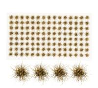 VILLFUL Miniature Grass Tufts 120 Pieces for Diorama and Model Railway Landscaping Accessories Suitable for Tabletop Gaming and Military Miniature Scenes