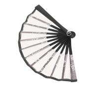 VILLFUL Miniature Handheld Folding Fan Vintage Style Mini Fan Prop for Party Decoration and Doll Accessories Lightweight Design in Soft Pink for DIY Crafts and Festivals