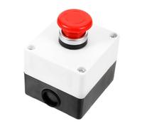 VILLFUL Momentary Push Button Station Box with Accidental Trigger Design Emergency Power Cutoff Function Construction for Industrial and Laboratory Safety Applications
