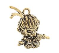 VILLFUL Monkey King Brass Keychain Charm Durable Figurine for Crafts Accessories Unique Cultural Symbolism for Keychains Backpacks present for Celebrations