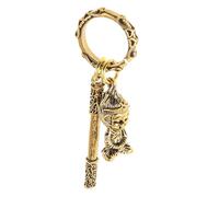 VILLFUL Monkey Staff Keychain Wukong Staff Keyring Unique Design Brass Decorative Appeal Use Handbag Backpack Collection