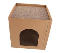 VILLFUL Multi Functional Cat Scratcher Nest Durable Corrugated Cardboard Lounge Bed for Indoor Cats Safe and Stylish Scratch Pad with Surface for Resting and Scratching