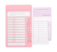 VILLFUL Multi-functional Erasable Chores Chart for Students with Self-discipline Tracker Plastic Household Reminder Board for Daily Routine and Habit Building Refrigerator Whiteboard