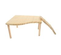 VILLFUL Multi-level Wooden Platform for Hamster Chinchilla Toy Pet Cage Accessory