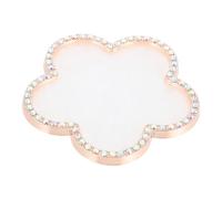 VILLFUL Nail Art Display Plate Beige Zinc Alloy Multi Purpose Palette | Photographic Prop, Smooth Flat Texture, for Makeup Artists and Nail Technicians, Cosmetic Setup