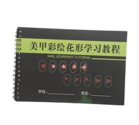 VILLFUL Nail Art Practice Book for Beginners with Blank Templates and Detailed Tips Manicure Drawing Exercise Workbook for Nail Design Learning and Skill Development