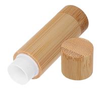 VILLFUL Natural Bamboo Lipstick Case Refillable Lip Balm Tube Wooden Container Craftsmanship for DIY Makeup Reducing Plastic Waste