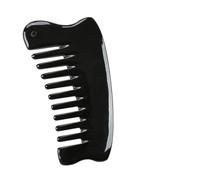 VILLFUL Natural Ox Horn Hair Scalp Massage Comb Portable Multi-Functional Pocket Comb for Women and Men Back Scraping Feature