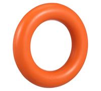 VILLFUL Natural Rubber Dog Chew Toy Ring Teeth Cleaning and Interactive Play for Dogs Orange Heavy-duty Pet Chew Toy Helps Strengthen Bond and Fun Training