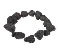 VILLFUL Natural Volcanic Fire Pit Stones Black Pebbles for Decorative Craft Projects, Fresh and Salt Water Aquariums, 400G Bag
