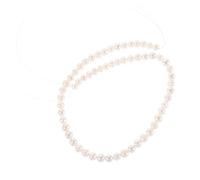 VILLFUL Natural White Freshwater Pearl String Smooth Beads for DIY Jewelry Making Cultured Beads Strands for Necklaces Bracelets Crafting and Decoration