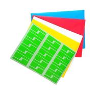 VILLFUL Network Cable Labels Stickers Blank Multi-Color A4 10 Pcs P Shape Self Laminating Labels Tear Resistant Synthetic Paper for and Random Color Computer Room Enterprise Network