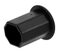 VILLFUL Octagonal Hockey Stick End Cover End Protector Black Tpe