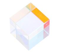 VILLFUL Optical Glass Prism Cube Clear Mixing Colour Cube for Physics Teaching Science Experiments and Light Dispersion Analysis Precise Refraction Spectrum for Educational Use and Home