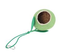 VILLFUL Outdoor Parrot Nest Coconut Shell Bird's Nest Hanging Birdhouse Gardening Decor Pomegranate Design
