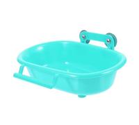 VILLFUL Parakeet Bird Bath Cube Hanging Bird Bath for Cage Parrot Shower Box Accessory