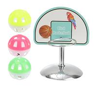 VILLFUL Parrot Basketball Creative Bird Training Plaything for Cockatiels Conures Parakeets Engaging Tabletop Foraging to Combat Boredom Enhance Tricks Random Color
