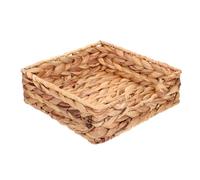 VILLFUL Pastoral Style Woven Grass Storage Basket for Home Desktop Organization Wear-resistant Material Elegant Neutral Color for Snacks and Household Tidying