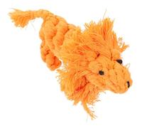 VILLFUL Pet Dog Rope Toy Cute Lion Shaped Interactive Chew Toy for Teething Puppies Cotton Material Promotes and Reduces Destructive Behavior