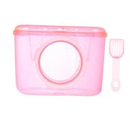 VILLFUL Pet Hamster Sand Bath Container Acrylic Bathtub Anti-skid Bottom Easy to Clean Hamster Bathroom Accessory for Pets and Practical Design for Bathing and Playtime