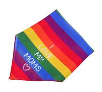VILLFUL Pet Saliva Wipes Dog Scarf Knitted Medium Dogs Halloween American Flag Summer Boy Birthday Soft Material Machine Washable Rainbow Bandana Pet Scarf