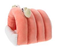 VILLFUL Pet Warm Bed House Cute Hamster Shape Small Animal Cage Accessories for Mice Rat Ferret Sugar Glider Cozy Sleeping Nest Winter Use