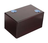 VILLFUL Pet Wooden Urn Box Large Sealed Memorial Casket for Pet Ashes with Smooth Surface and Elegant Color Portable Keepsake for Dogs and Cats Cremation Remembrance