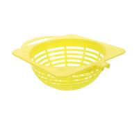 VILLFUL Plastic Bird Nesting Box for Budgie and Canary, Ventilated Yellow Breeding Nest Pan, Plastic Bird Hut Cage Accessory for Finch and Parrot Hatching