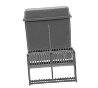 VILLFUL Plastic Microscope Slide Tray Staining Jar Storage Rack with Slots for Laboratory Use Ventilated Design for Rapid Drying High-grade Material for Histology Pathology and Cytology